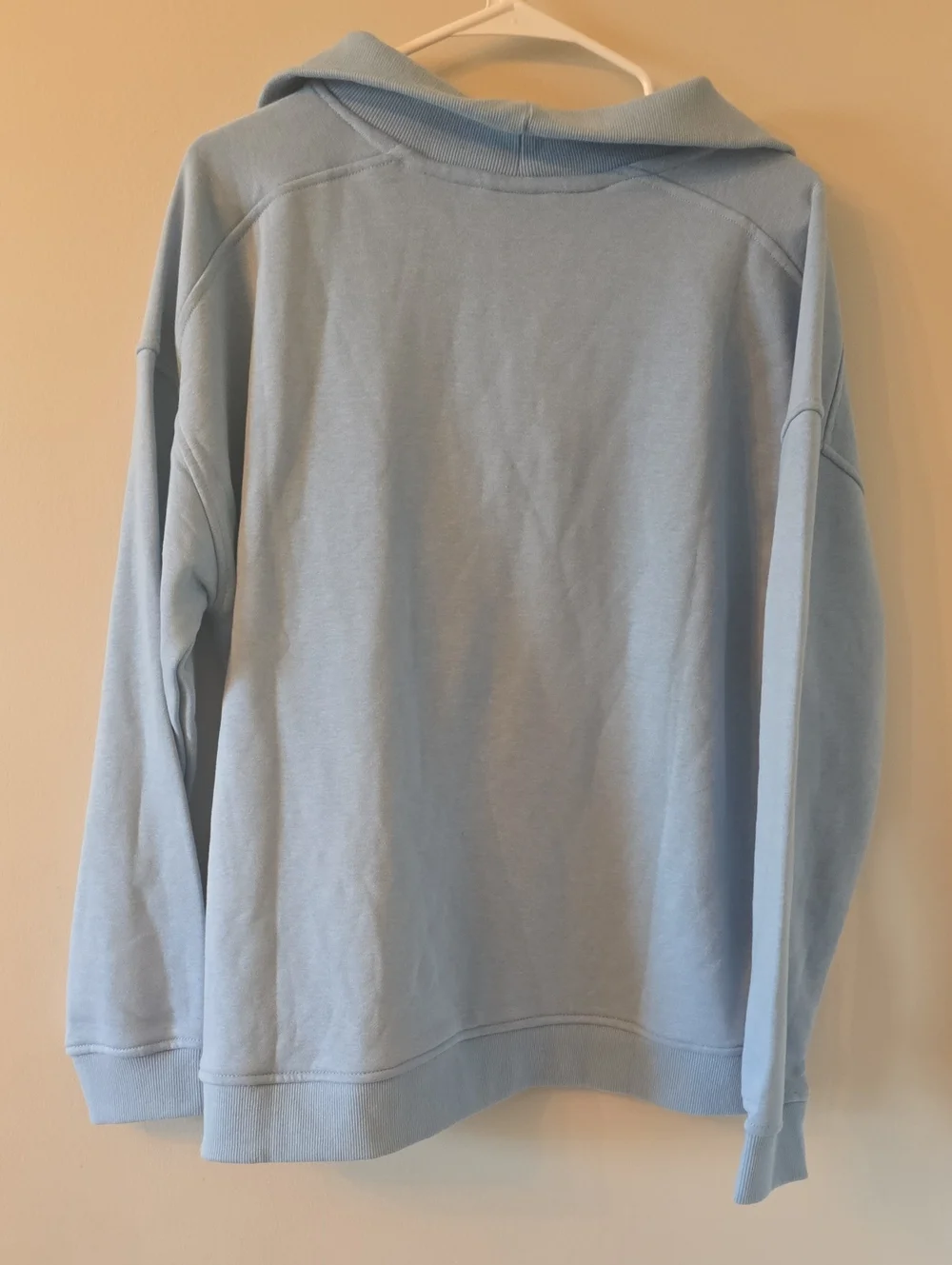 Eddie Bauer Women's Blue Quarter Zip Pullover Sweatshirt Size XL